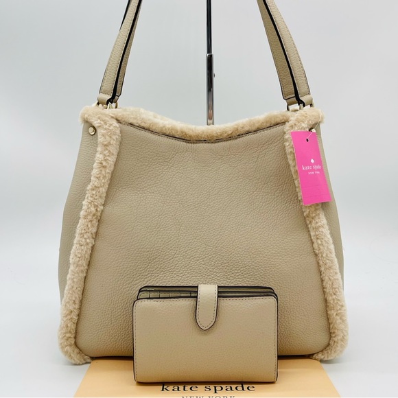 KATE SPADE ♠️ Leila Medium Shoulder Bag & Compact Bifold Wallet - Picture 4 of 13